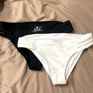 Black & White Shade and Shore Bikini Bottoms